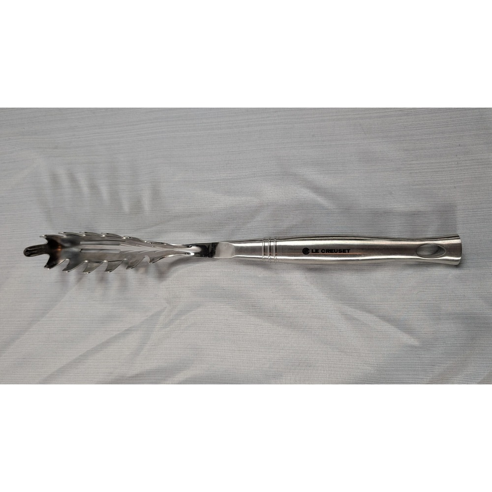 Le Creuset Revolution Stainless Steel Pasta Fork Server 13.5" Silver